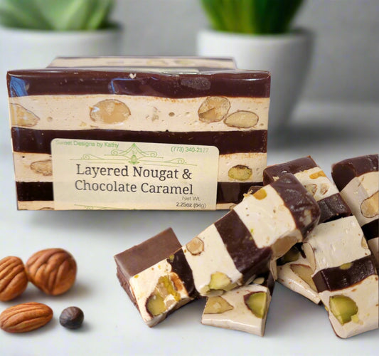 Layered Nougat and Caramel image 0