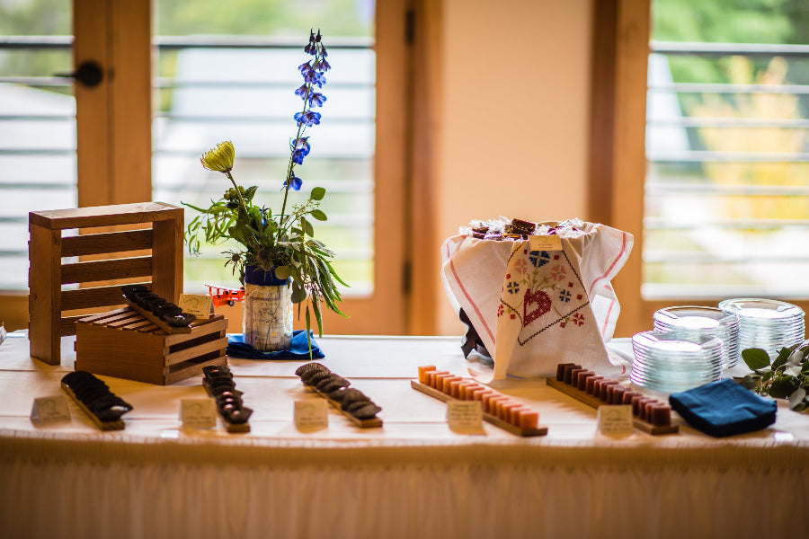 Sweets table at a wedding reception