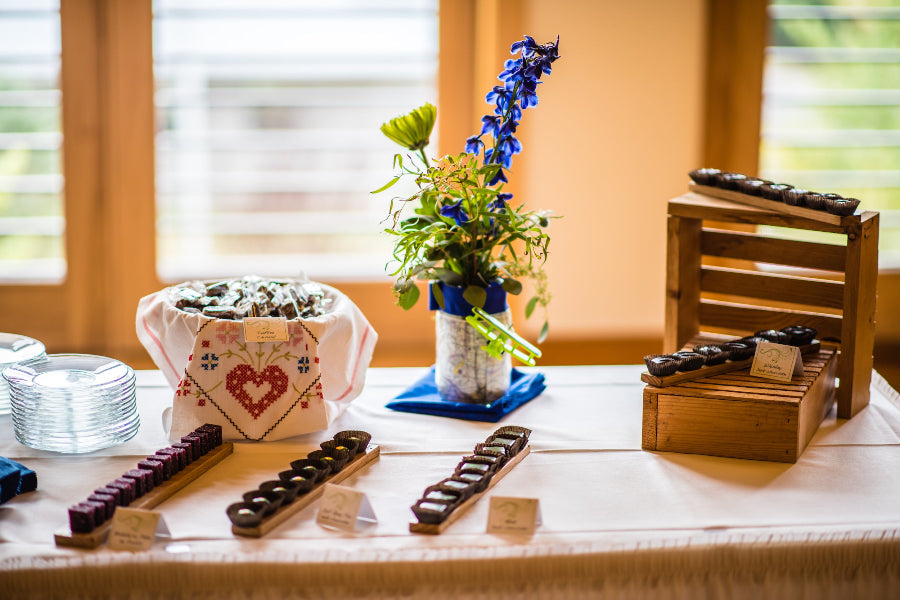 Sweets table at a wedding reception