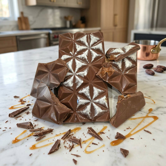 Milk Chocolate bar filled with caramel